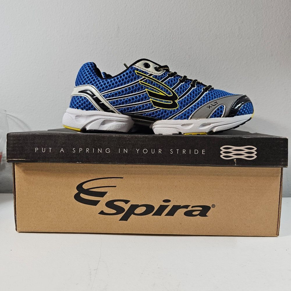 Spira Men's Stinger XLT Running Shoes Blue SRX221 Lace Up Low Top Mesh 7 M